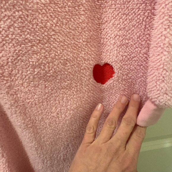 Care Bears Pink Fleece Onesie (Halloween costume for me) - Picture 11 of 11